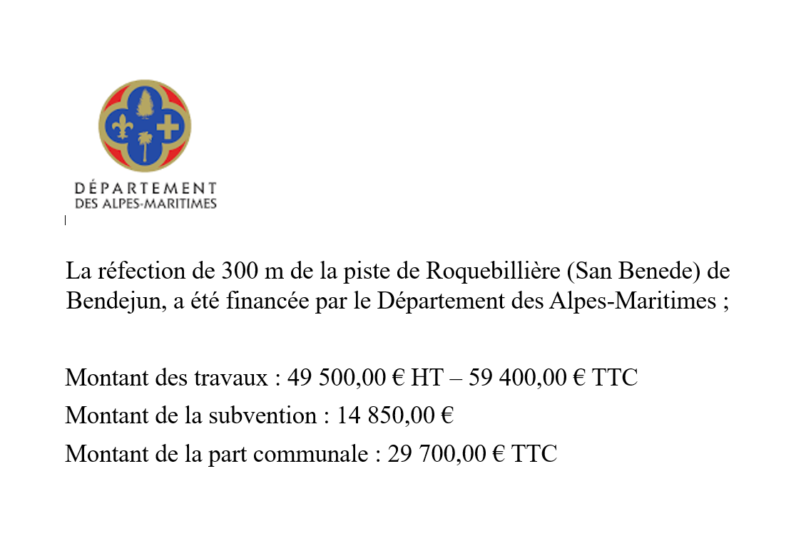 Departement piste roquebiliere