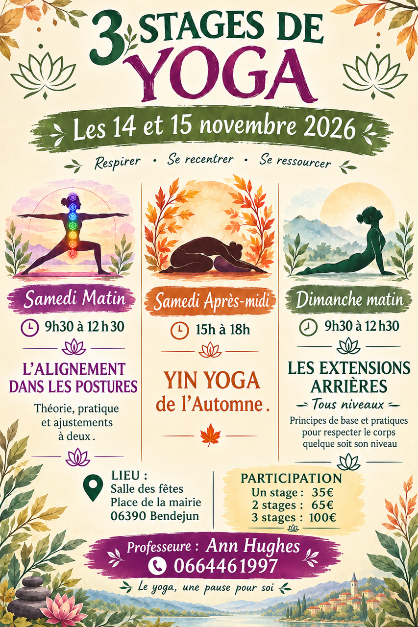 Stages de yoga